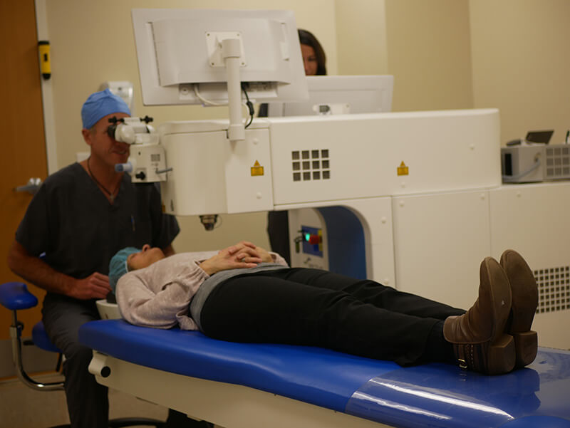 Doctor Performing LASIK Surgery